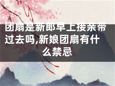 团扇是新郎早上接亲带过去吗,新娘团扇有什么禁忌