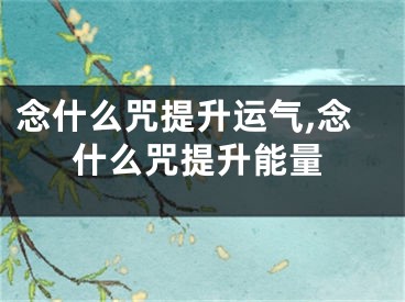 念什么咒提升运气,念什么咒提升能量