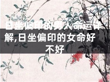 日坐偏印的男人命运详解,日坐偏印的女命好不好