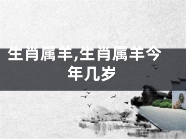 生肖属羊,生肖属羊今年几岁