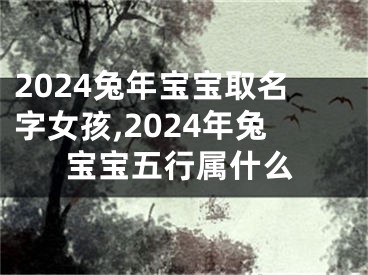 2024兔年宝宝取名字女孩,2024年兔宝宝五行属什么
