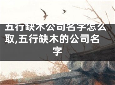 五行缺木公司名字怎么取,五行缺木的公司名字