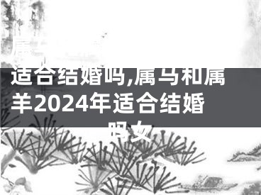 属马和属羊2024年适合结婚吗,属马和属羊2024年适合结婚吗女