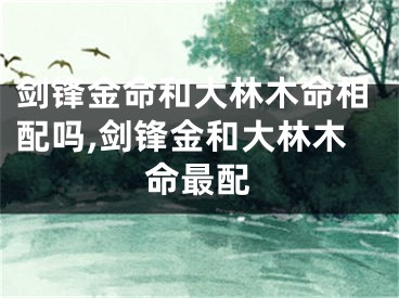剑锋金命和大林木命相配吗,剑锋金和大林木命最配
