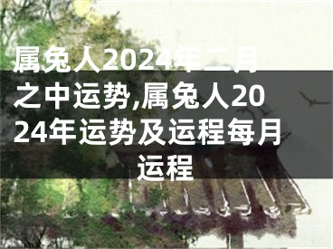 属兔人2024年二月之中运势,属兔人2024年运势及运程每月运程