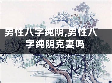 男性八字纯阴,男性八字纯阴克妻吗