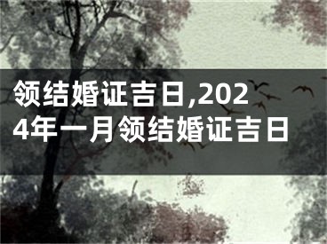 领结婚证吉日,2024年一月领结婚证吉日