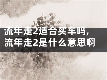 流年走2适合买车吗,流年走2是什么意思啊