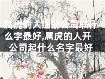 属虎的人注册公司取什么字最好,属虎的人开公司起什么名字最好