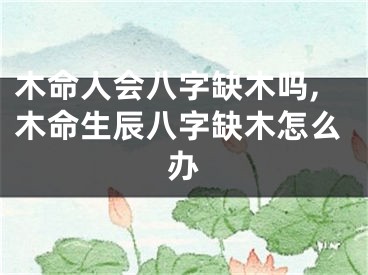 木命人会八字缺木吗,木命生辰八字缺木怎么办