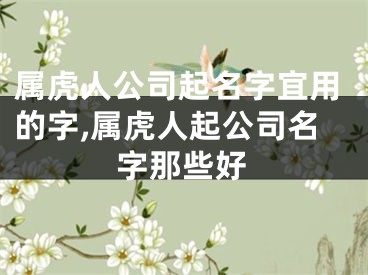 属虎人公司起名字宜用的字,属虎人起公司名字那些好