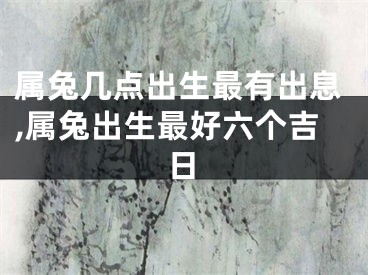 属兔几点出生最有出息,属兔出生最好六个吉日