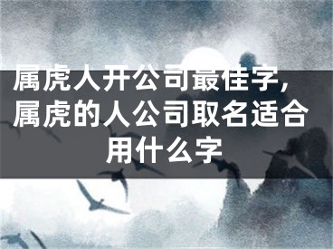属虎人开公司最佳字,属虎的人公司取名适合用什么字