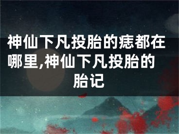神仙下凡投胎的痣都在哪里,神仙下凡投胎的胎记