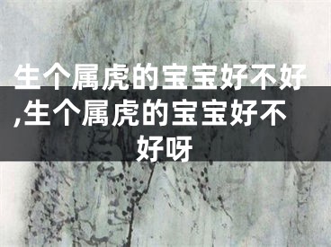 生个属虎的宝宝好不好,生个属虎的宝宝好不好呀