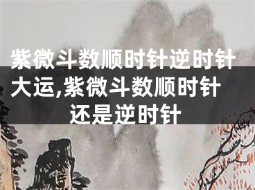 紫微斗数顺时针逆时针大运,紫微斗数顺时针还是逆时针