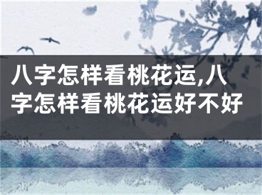 八字怎样看桃花运,八字怎样看桃花运好不好