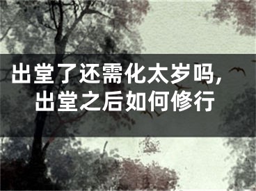 出堂了还需化太岁吗,出堂之后如何修行