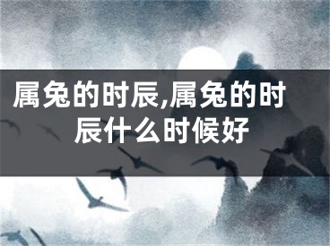 属兔的时辰,属兔的时辰什么时候好