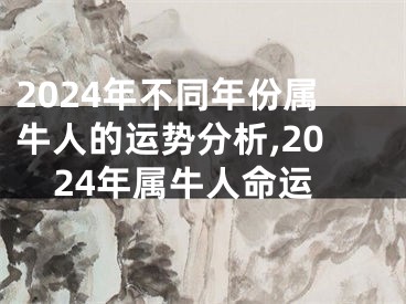 2024年不同年份属牛人的运势分析,2024年属牛人命运