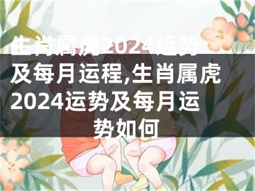 生肖属虎2024运势及每月运程,生肖属虎2024运势及每月运势如何