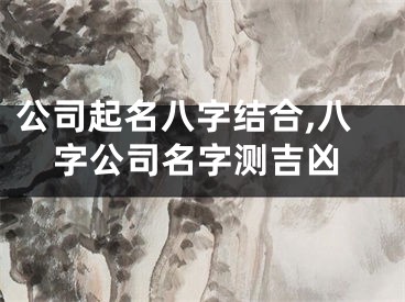 公司起名八字结合,八字公司名字测吉凶