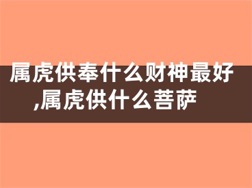 属虎供奉什么财神最好,属虎供什么菩萨