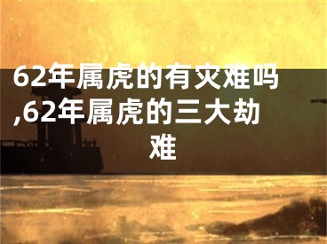 62年属虎的有灾难吗,62年属虎的三大劫难