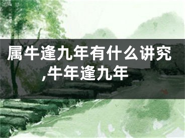 属牛逢九年有什么讲究,牛年逢九年