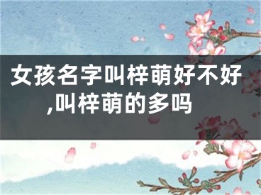 女孩名字叫梓萌好不好,叫梓萌的多吗