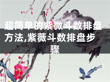 超简单的紫微斗数排盘方法,紫薇斗数排盘步骤