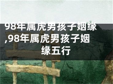 98年属虎男孩子姻缘,98年属虎男孩子姻缘五行