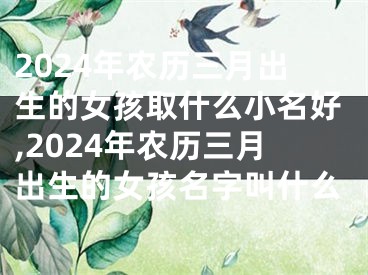 2024年农历三月出生的女孩取什么小名好,2024年农历三月出生的女孩名字叫什么