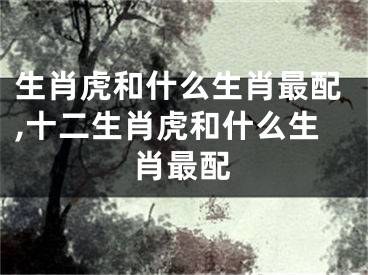 生肖虎和什么生肖最配,十二生肖虎和什么生肖最配