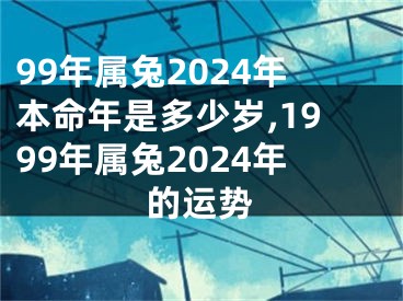 99年属兔2024年本命年是多少岁,1999年属兔2024年的运势