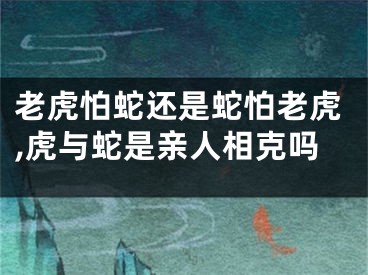老虎怕蛇还是蛇怕老虎,虎与蛇是亲人相克吗