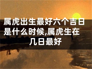 属虎出生最好六个吉日是什么时候,属虎生在几日最好