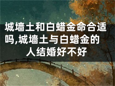 城墙土和白蜡金命合适吗,城墙土与白蜡金的人结婚好不好