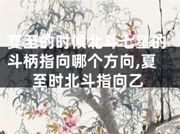 夏至的时候北斗七星的斗柄指向哪个方向,夏至时北斗指向乙