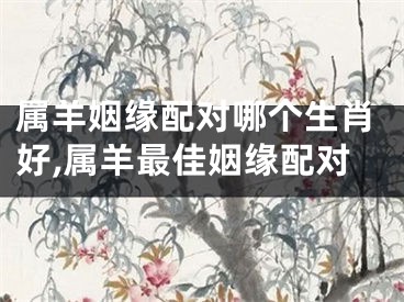 属羊姻缘配对哪个生肖好,属羊最佳姻缘配对