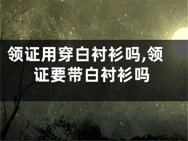 领证用穿白衬衫吗,领证要带白衬衫吗