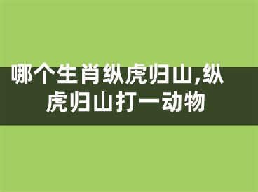 哪个生肖纵虎归山,纵虎归山打一动物