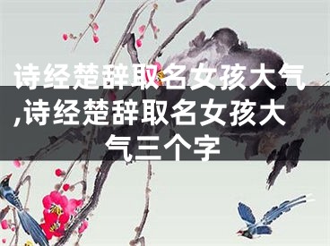 诗经楚辞取名女孩大气,诗经楚辞取名女孩大气三个字