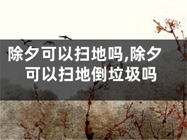 除夕可以扫地吗,除夕可以扫地倒垃圾吗