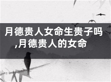 月德贵人女命生贵子吗,月德贵人的女命
