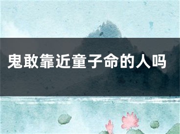 鬼敢靠近童子命的人吗