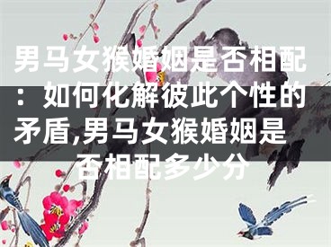 男马女猴婚姻是否相配：如何化解彼此个性的矛盾,男马女猴婚姻是否相配多少分
