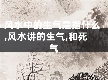 风水中的生气是指什么,风水讲的生气,和死气