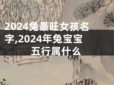 2024兔最旺女孩名字,2024年兔宝宝五行属什么