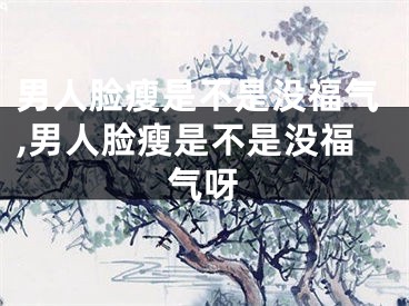 男人脸瘦是不是没福气,男人脸瘦是不是没福气呀